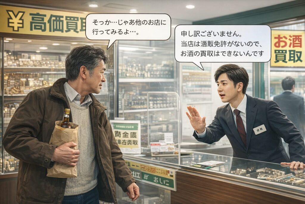 酒販免許を持っていないと…